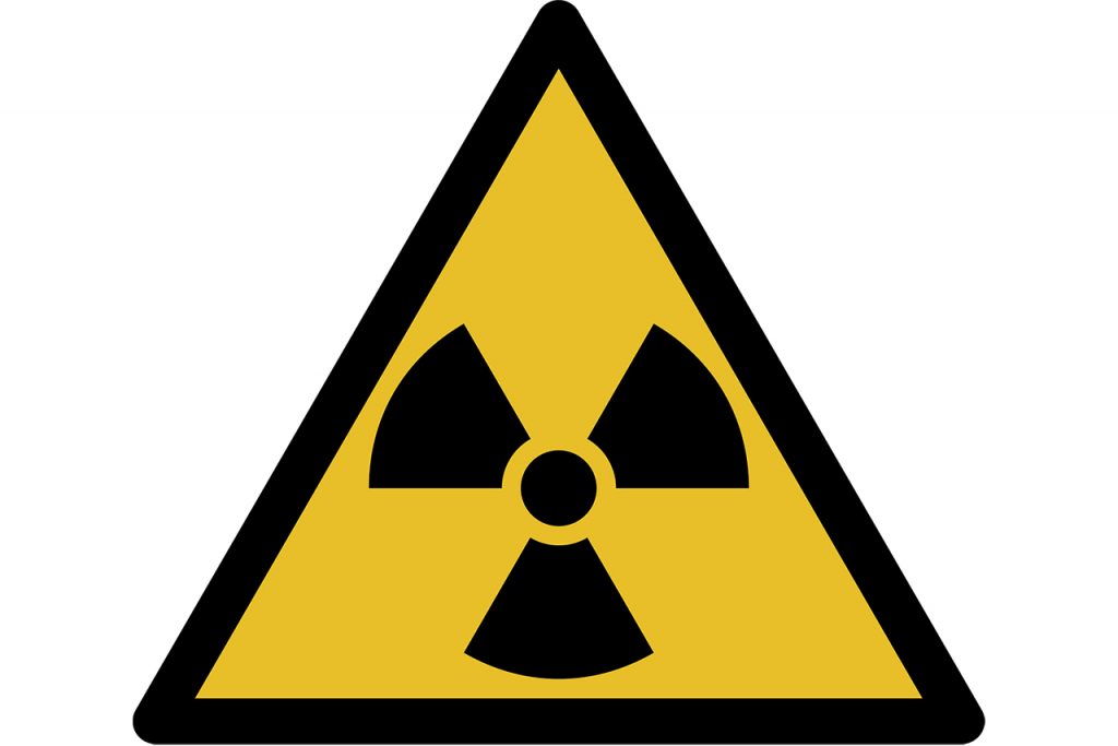 放射性警告符号地图