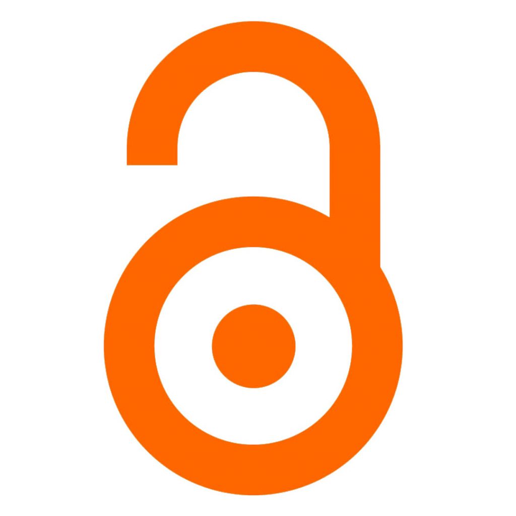图形的橙色开放paddlock作为开放的象征